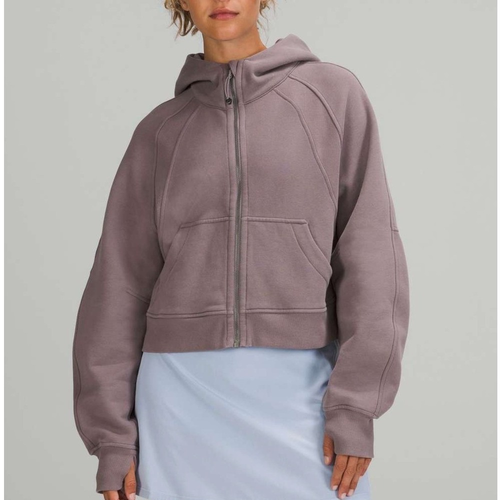 Lululemon Scuba Oversized Full Zip Hoodie Lunar Rock Medium Large Athleisure
